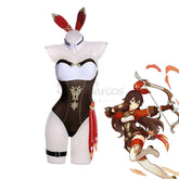 Game Genshin Impact Cosplay Bunny Girl Amber Costume Costumes